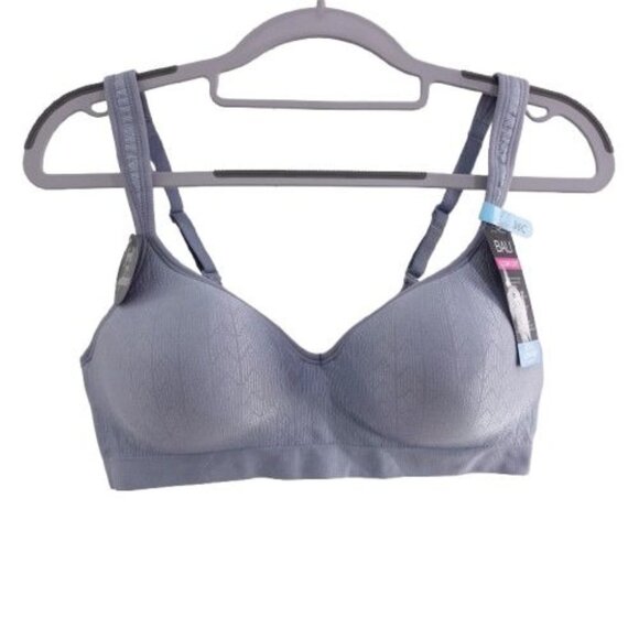 NEW Bali Women's Comfort Revolution Shaping Wireless Smoothing Bra BkueSize 36C - Picture 1 of 8